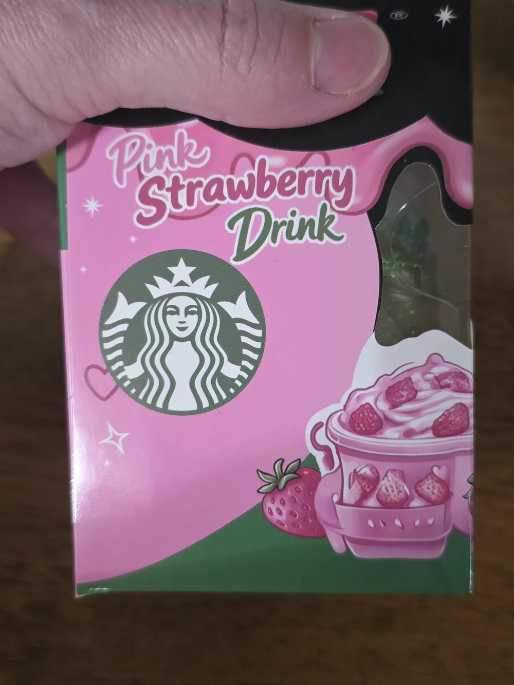 Starbucks Green Glitter Super Squishy Drink Toy